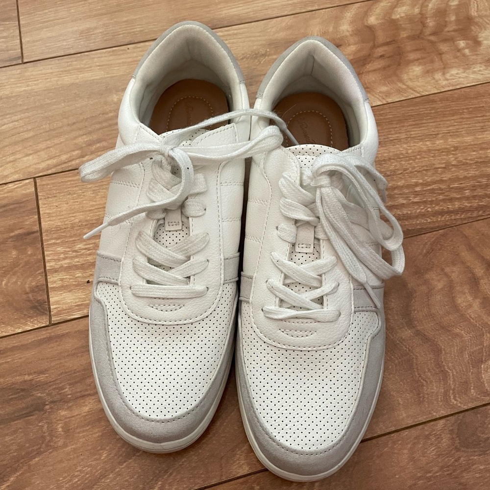 White and Gray Sneakers